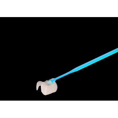 Applicateur microbrush avec embout adhésif