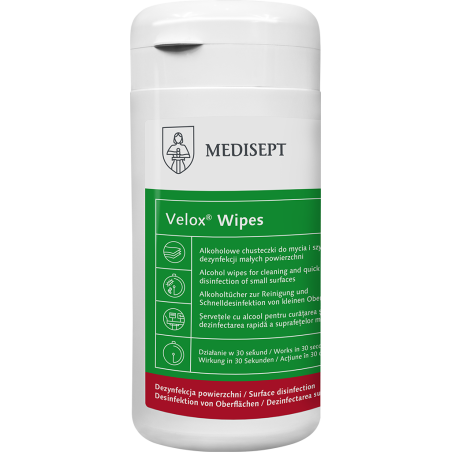 Lingettes désinfectantes pour surfaces médicales (100 pièces)