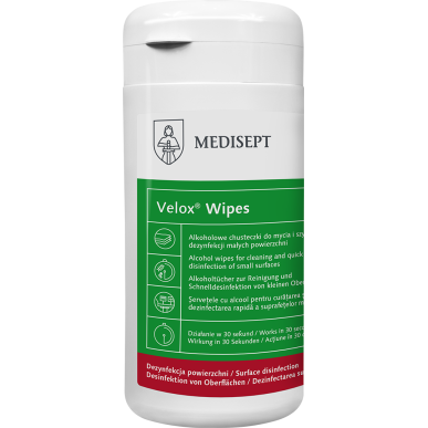 Lingettes désinfectantes pour surfaces médicales (100 pièces)