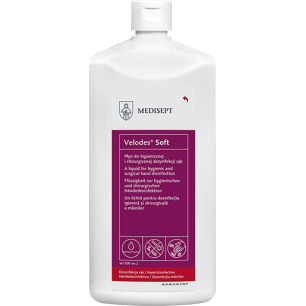 Velodes® Soft – Solution hydroalcoolique douce pour la désinfection hygiénique et chirurgicale des mains