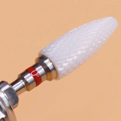 fraise avec  revêtement zircone pour acrylique, PMMA L: 14,5 et D: 6mm